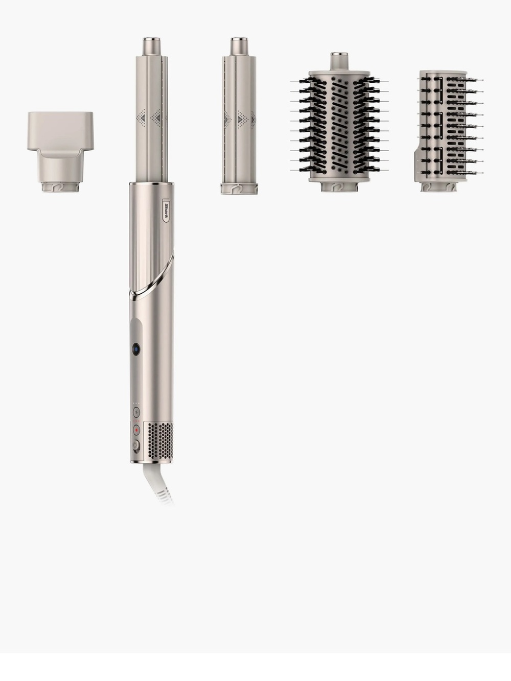 Multi-Attachment Silver Styling Tool for Women